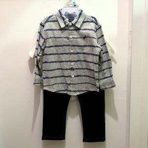 24M Nautica 3-Piece Woven Pant Set